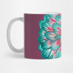 Blue aster flower Mug